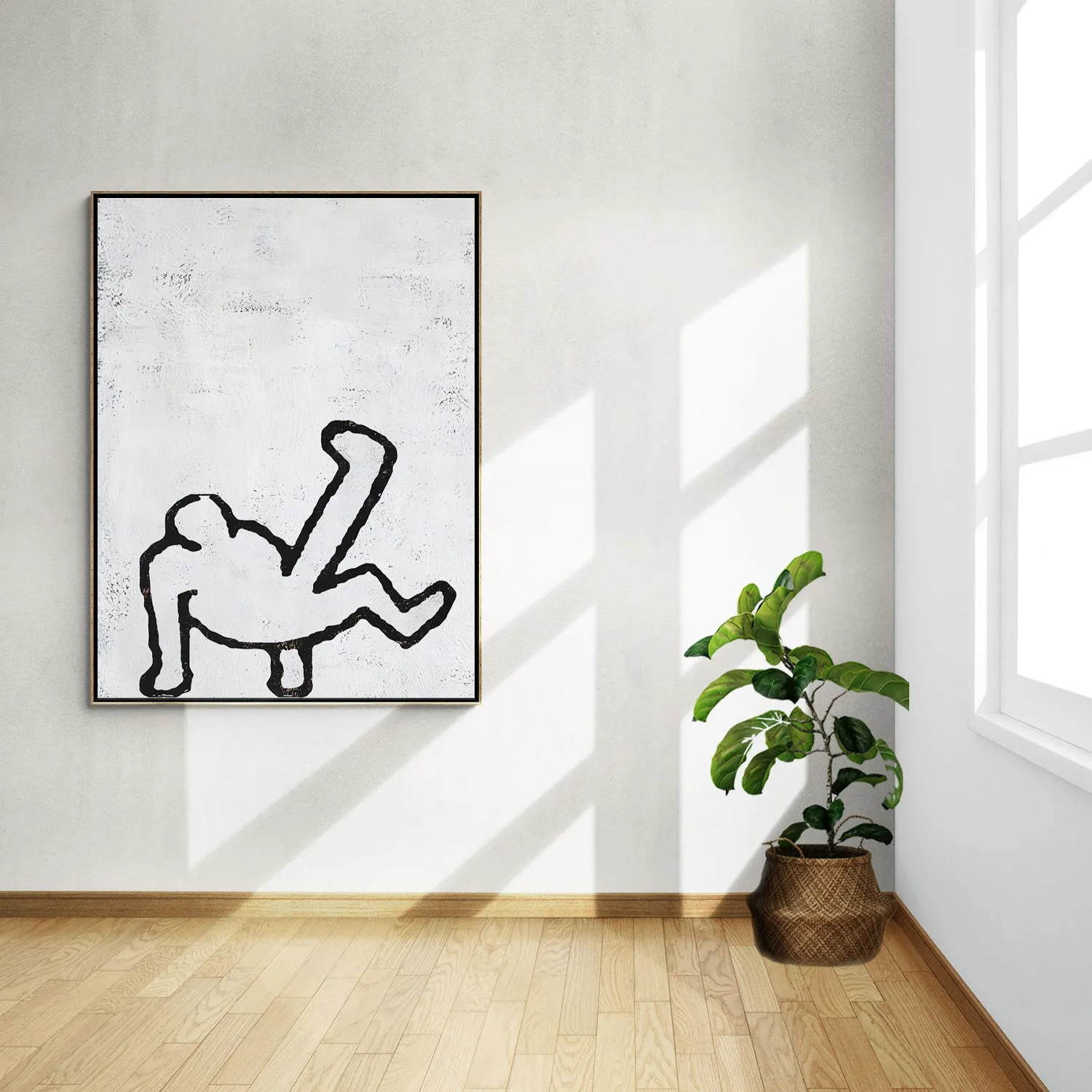 Vertical Abstract Dancing Man Painting H205V