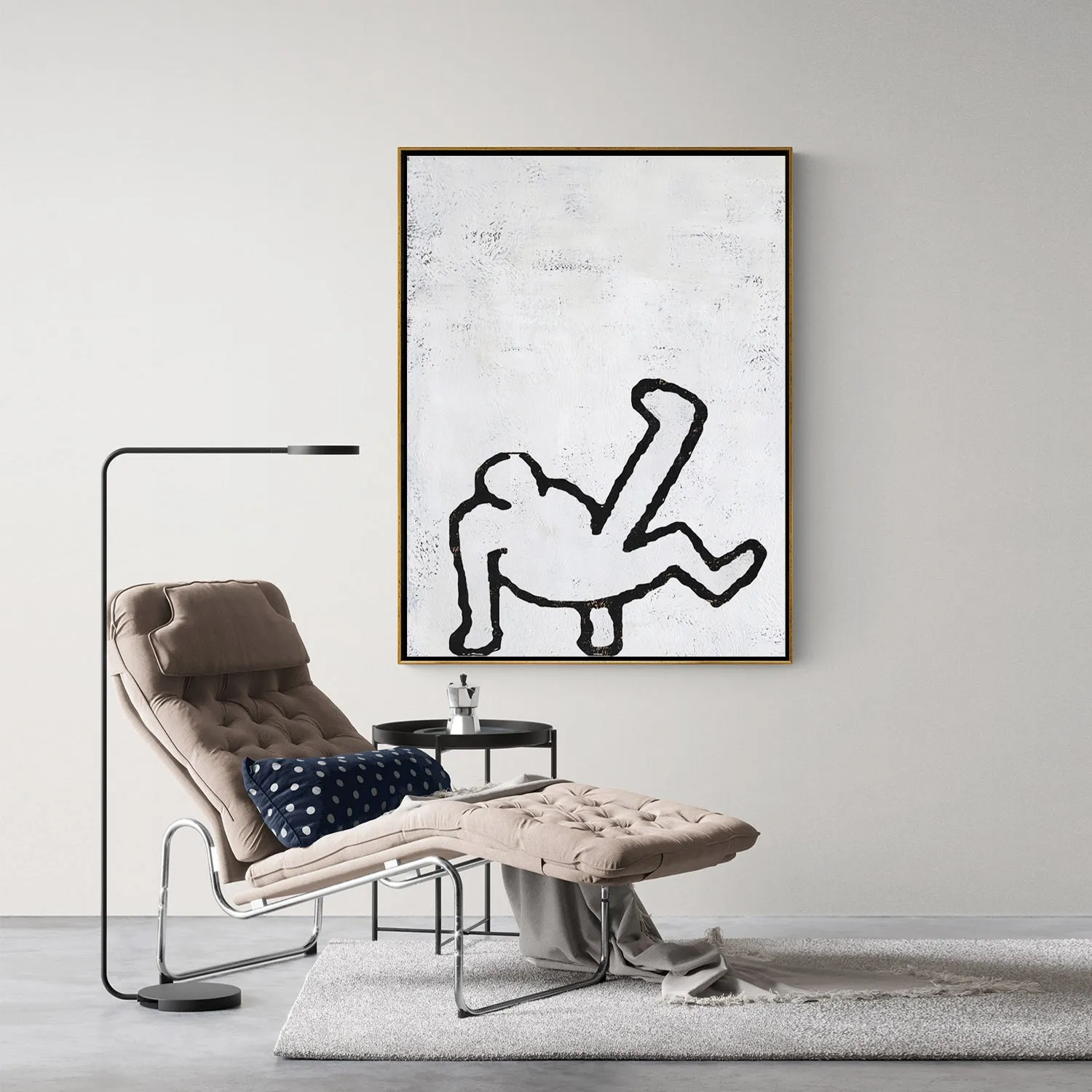 Vertical Abstract Dancing Man Painting H205V