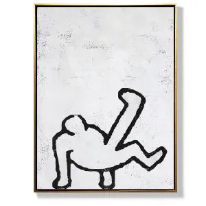Vertical Abstract Dancing Man Painting H205V