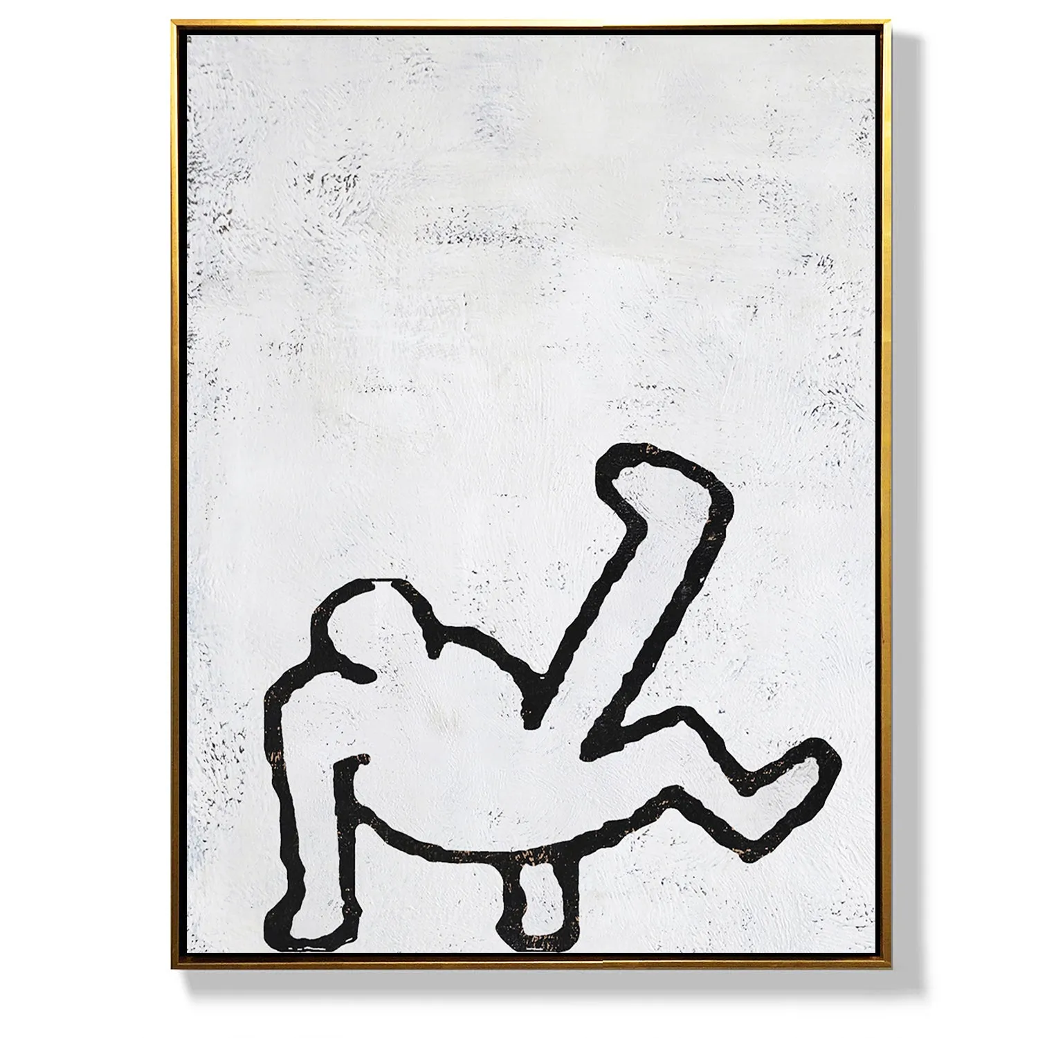 Vertical Abstract Dancing Man Painting H205V