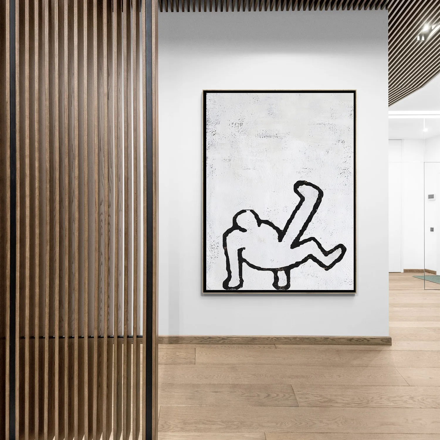 Vertical Abstract Dancing Man Painting H205V