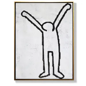 Vertical Abstract Dancing Man Painting H206V