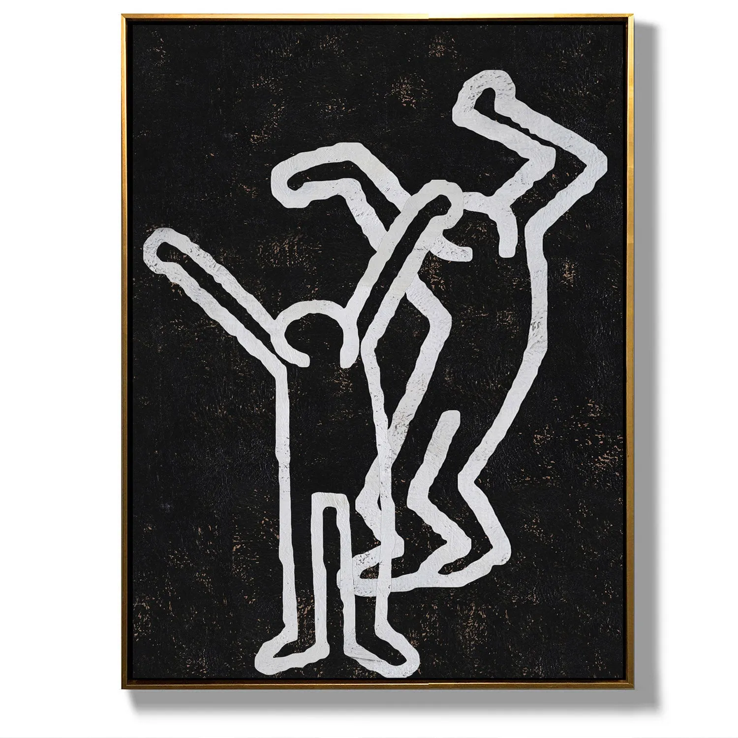 Vertical Abstract Dancing Man Painting H206VR1