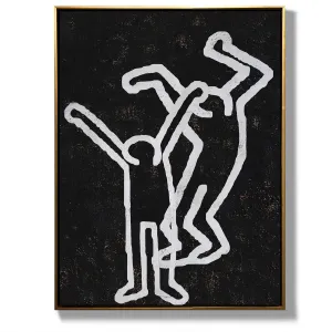 Vertical Abstract Dancing Man Painting H206VR1