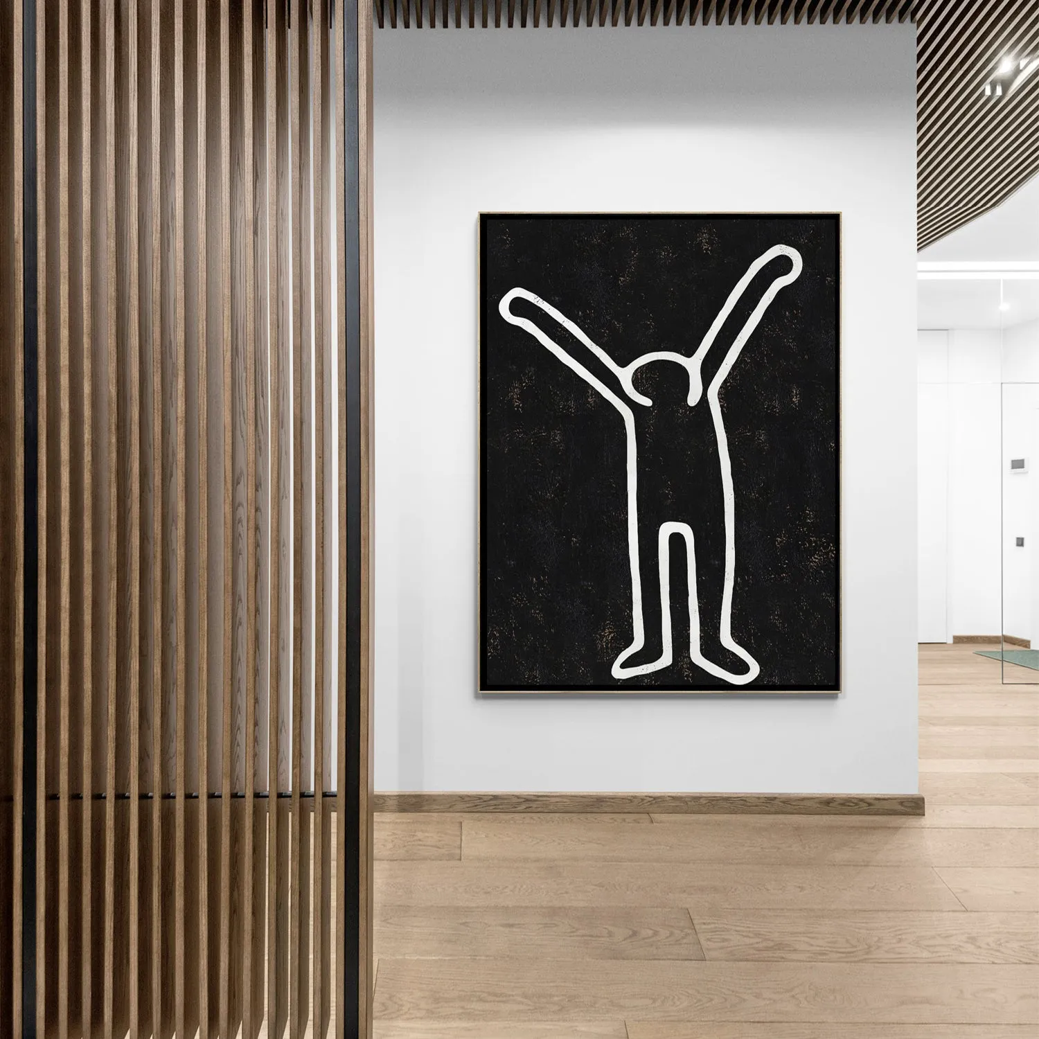 Vertical Abstract Dancing Man Painting H206VR
