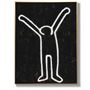 Vertical Abstract Dancing Man Painting H206VR