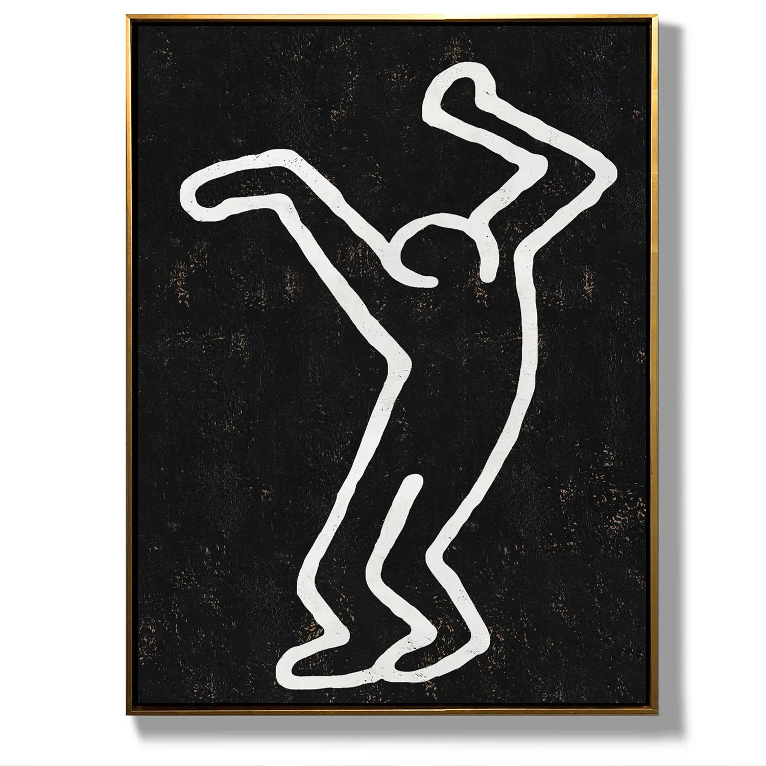 Vertical Abstract Dancing Man Painting H207VR