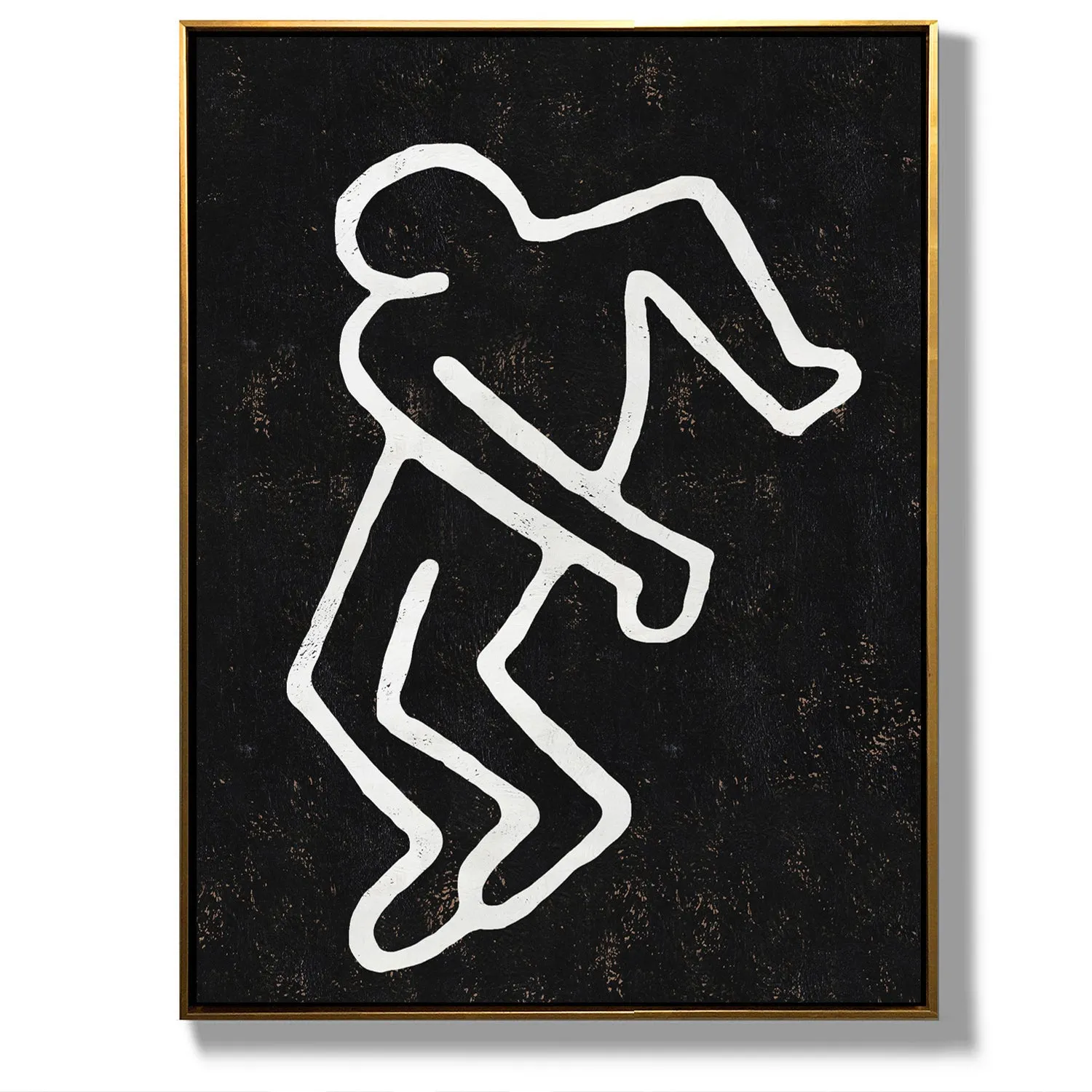 Vertical Abstract Dancing Man Painting H208VR