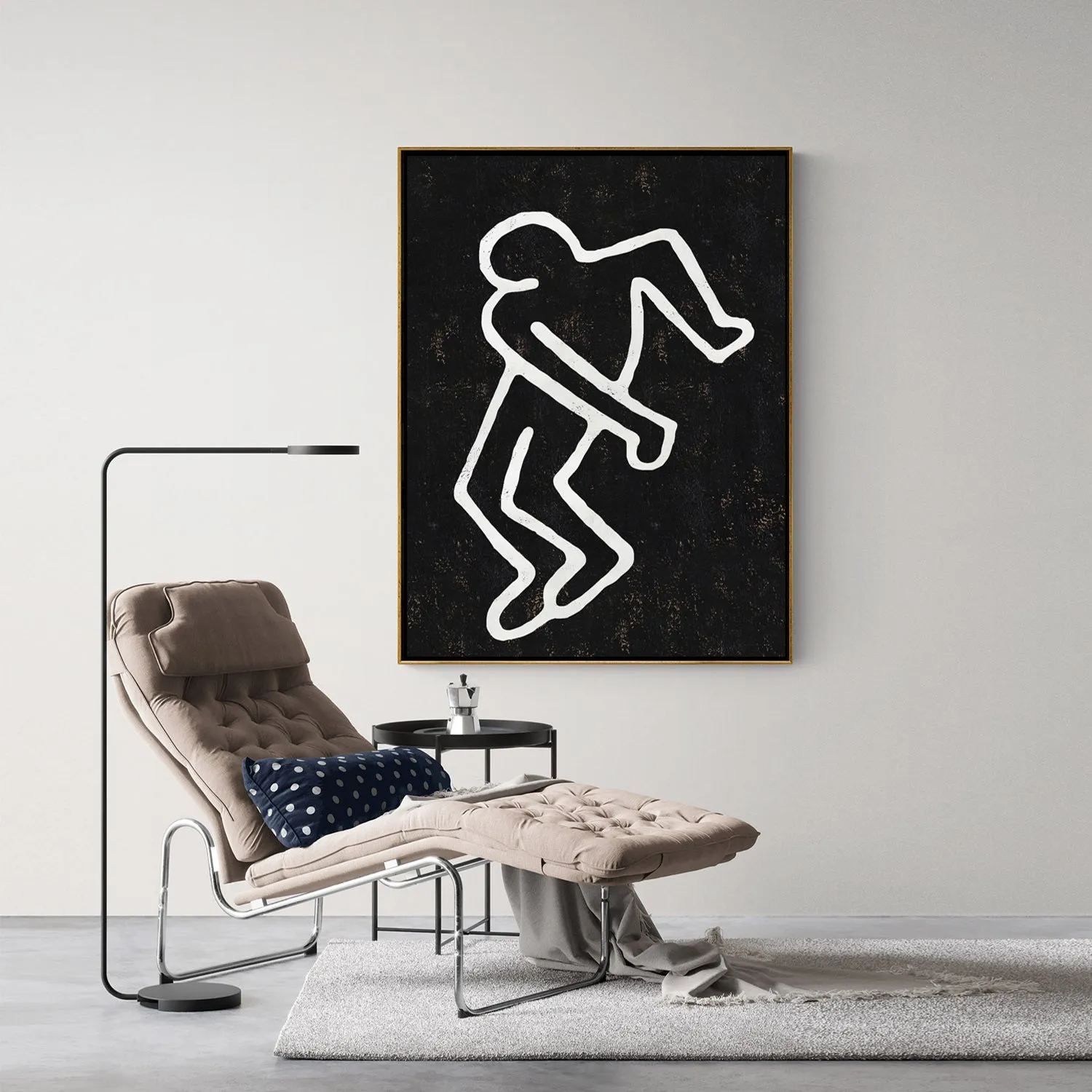 Vertical Abstract Dancing Man Painting H208VR