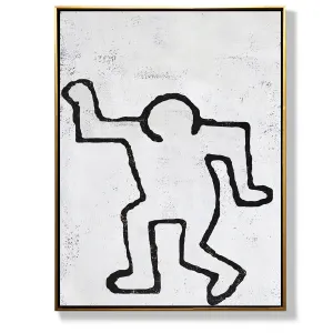 Vertical Abstract Dancing Man Painting H209V