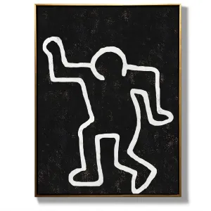 Vertical Abstract Dancing Man Painting H209VR