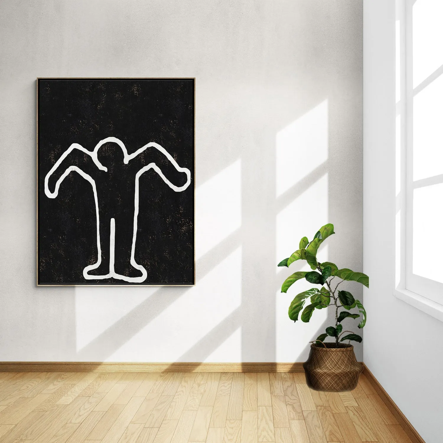 Vertical Abstract Dancing Man Painting H210VR
