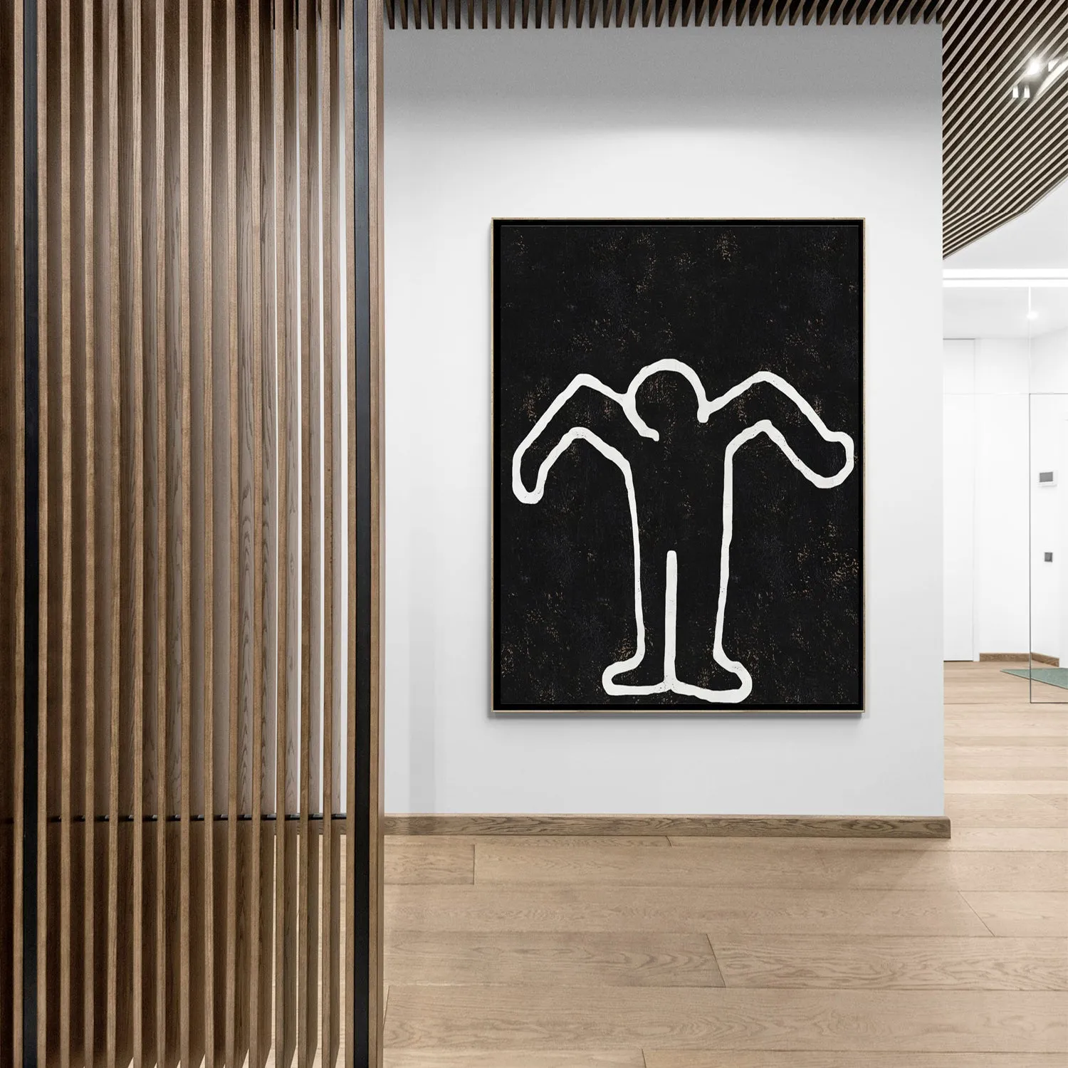 Vertical Abstract Dancing Man Painting H210VR
