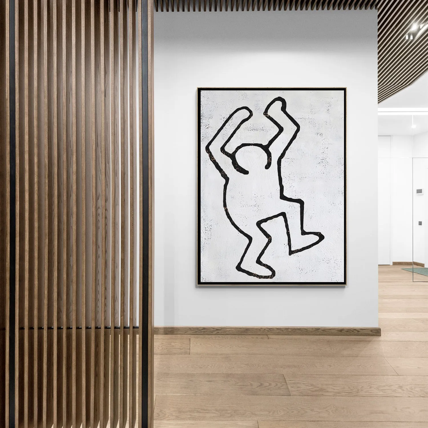 Vertical Abstract Dancing Man Painting H211V