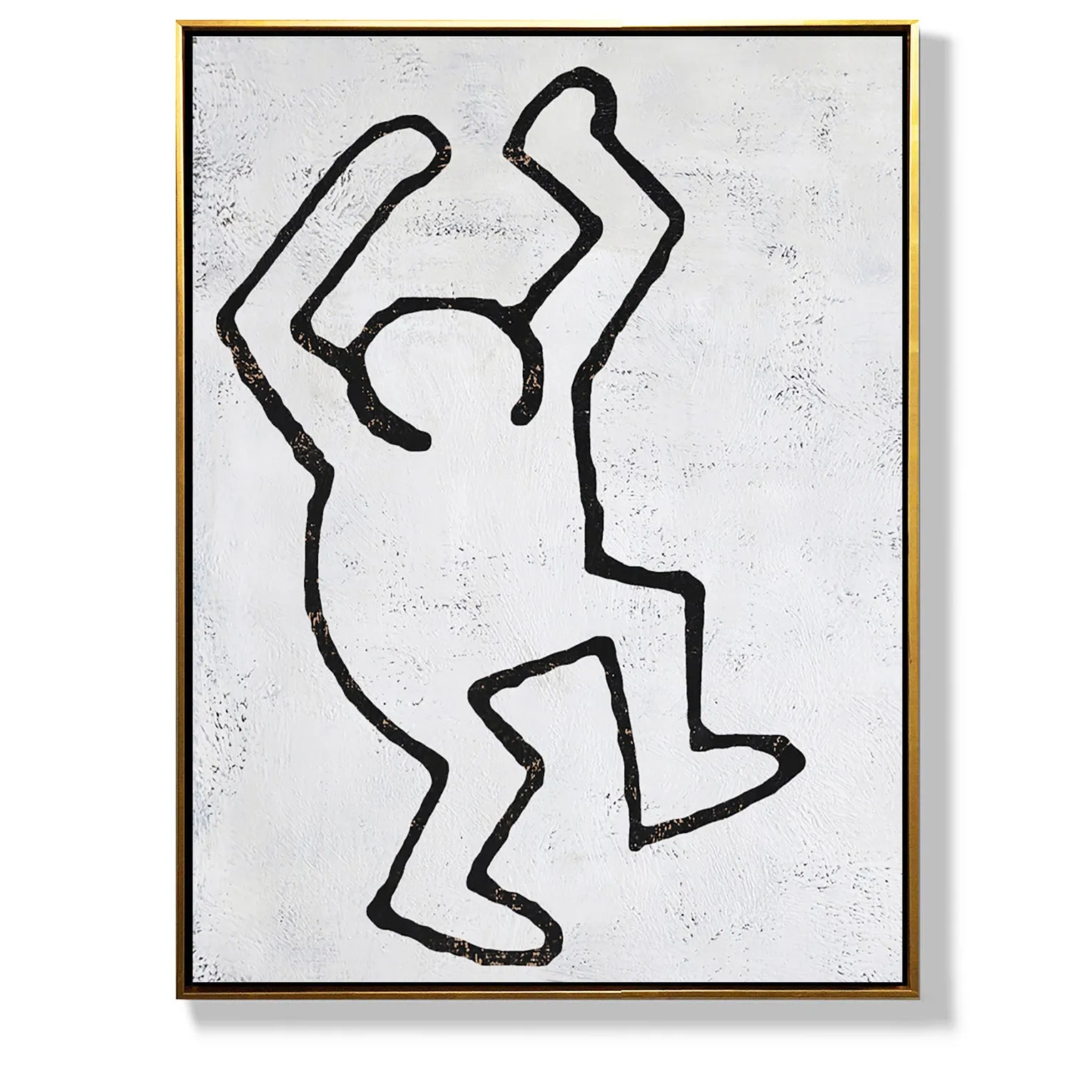 Vertical Abstract Dancing Man Painting H211V