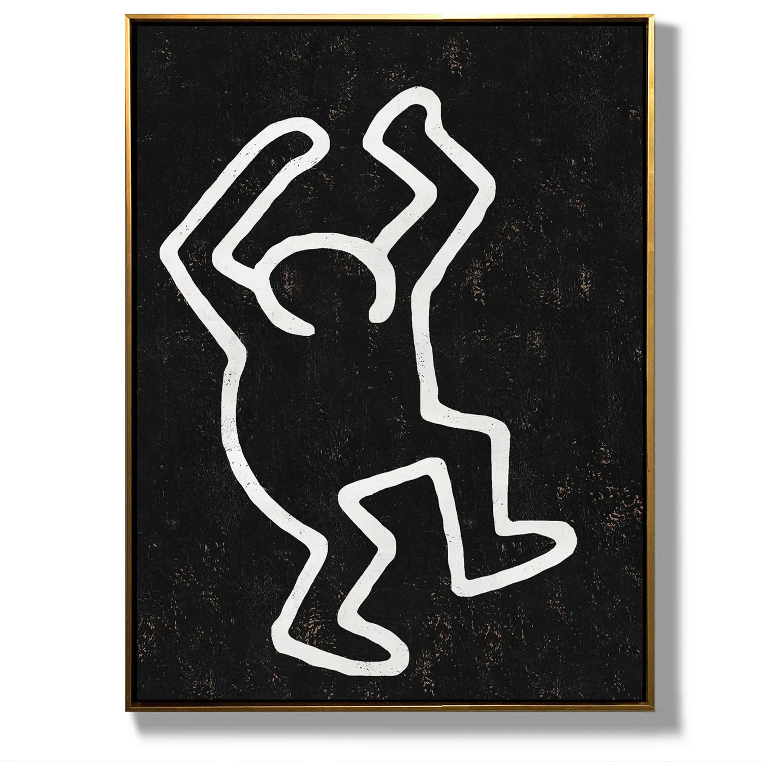 Vertical Abstract Dancing Man Painting H211VR