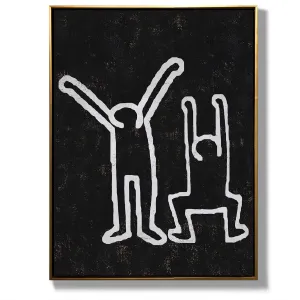 Vertical Abstract Dancing Man Painting H212VR1