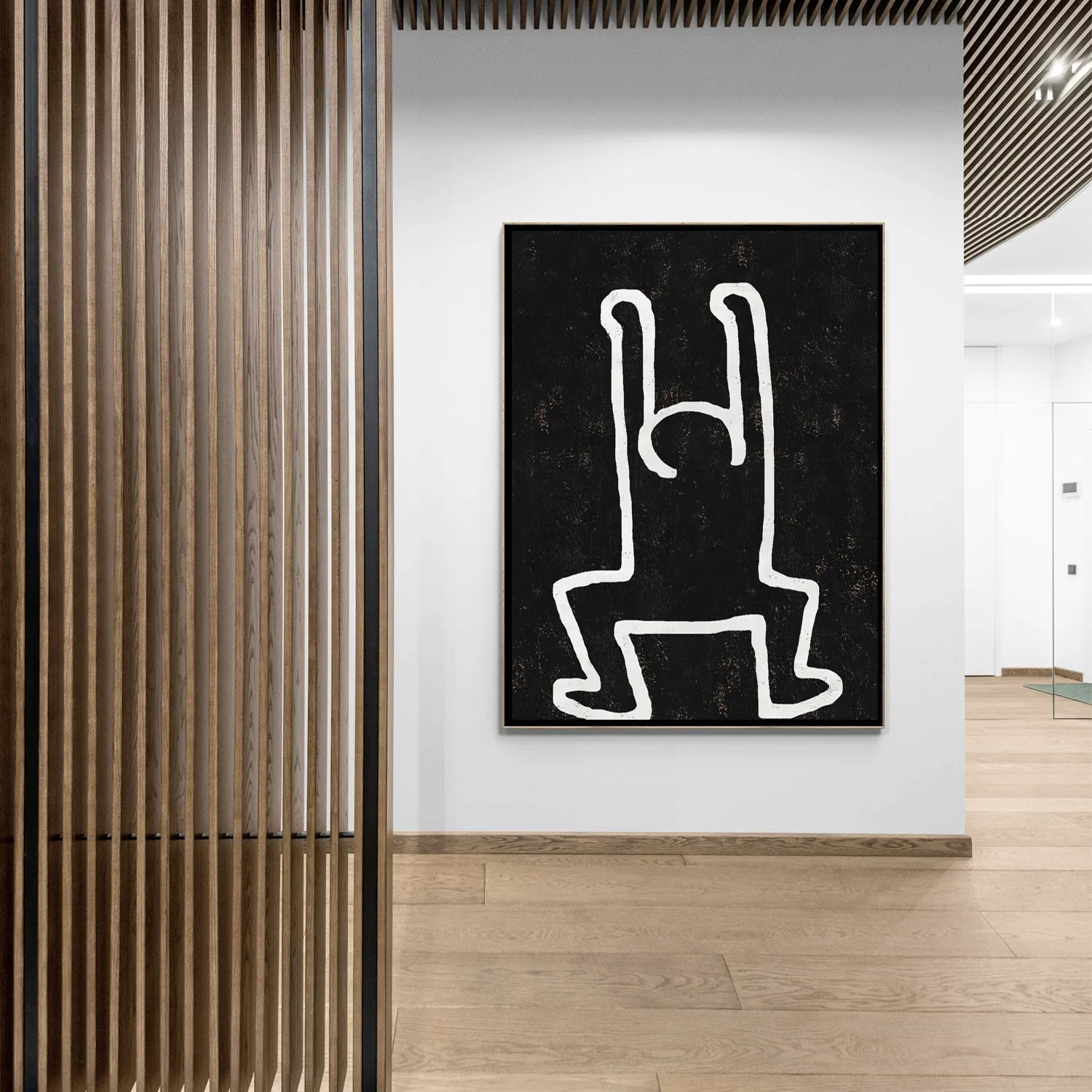 Vertical Abstract Dancing Man Painting H212VR