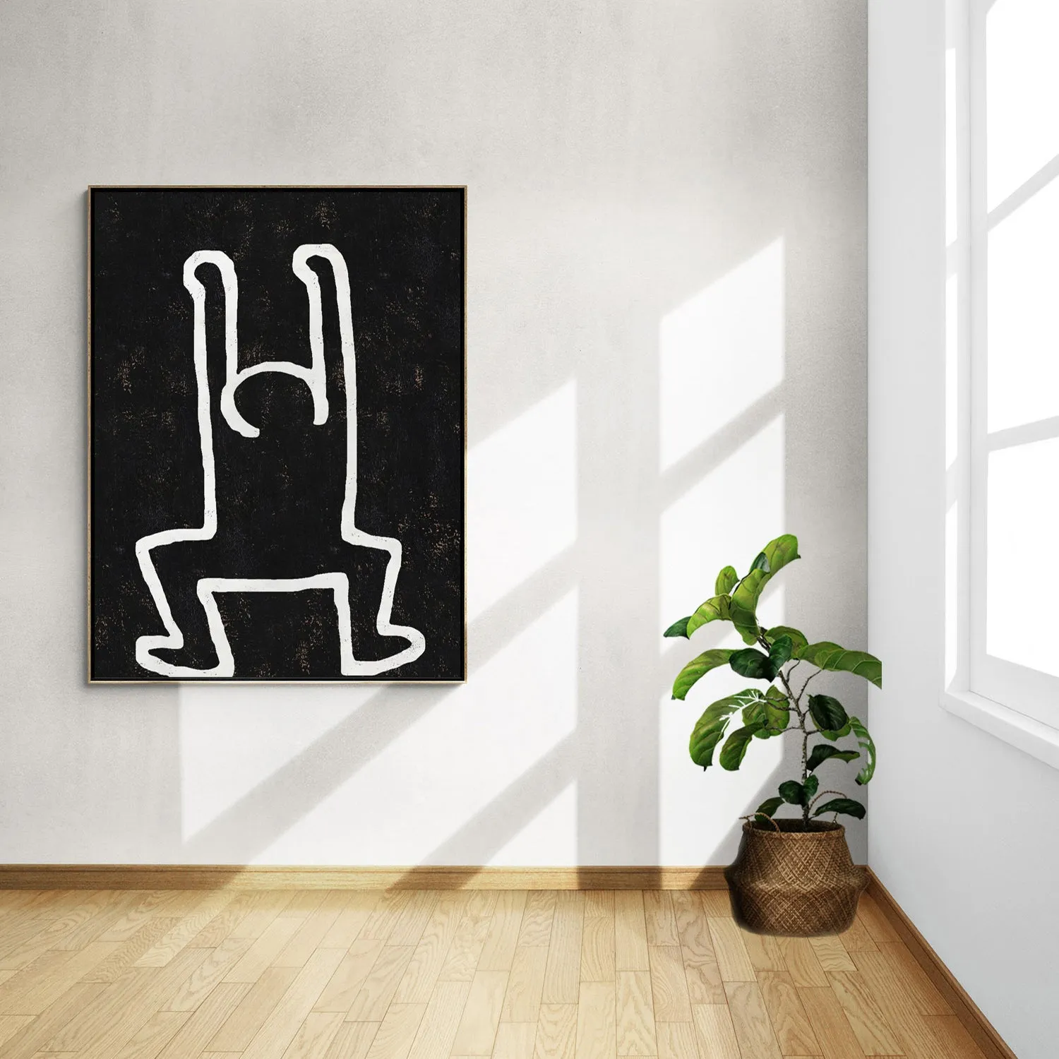 Vertical Abstract Dancing Man Painting H212VR