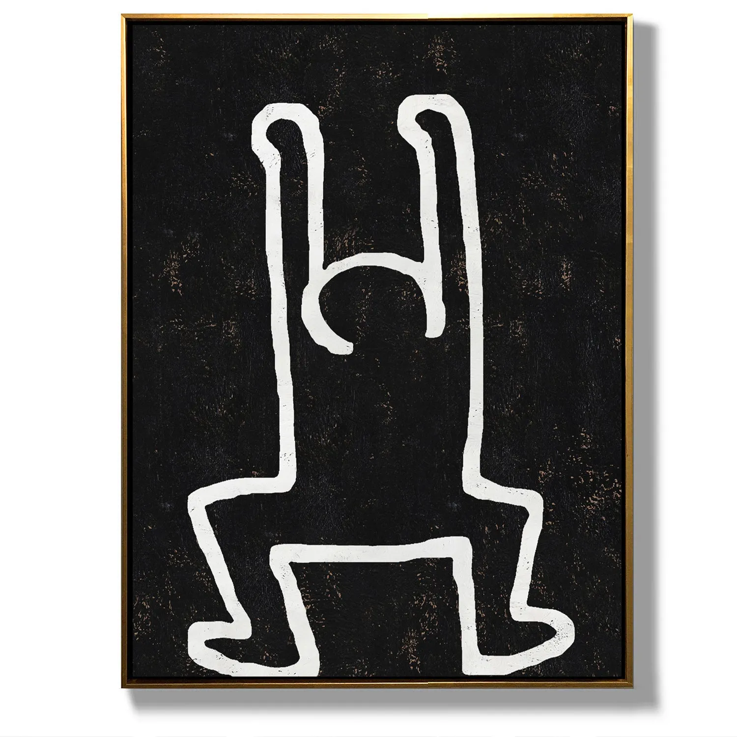 Vertical Abstract Dancing Man Painting H212VR