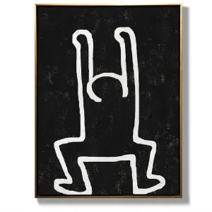 Vertical Abstract Dancing Man Painting H212VR