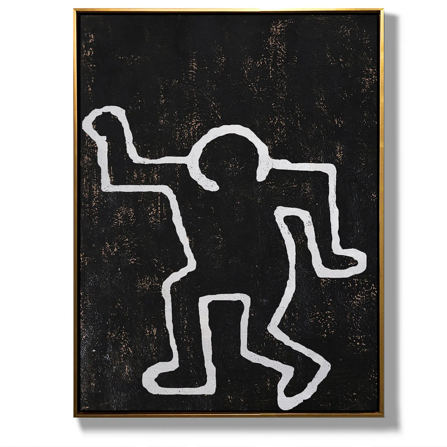 Vertical Abstract Dancing Man Painting H274V