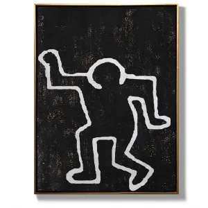 Vertical Abstract Dancing Man Painting H274V
