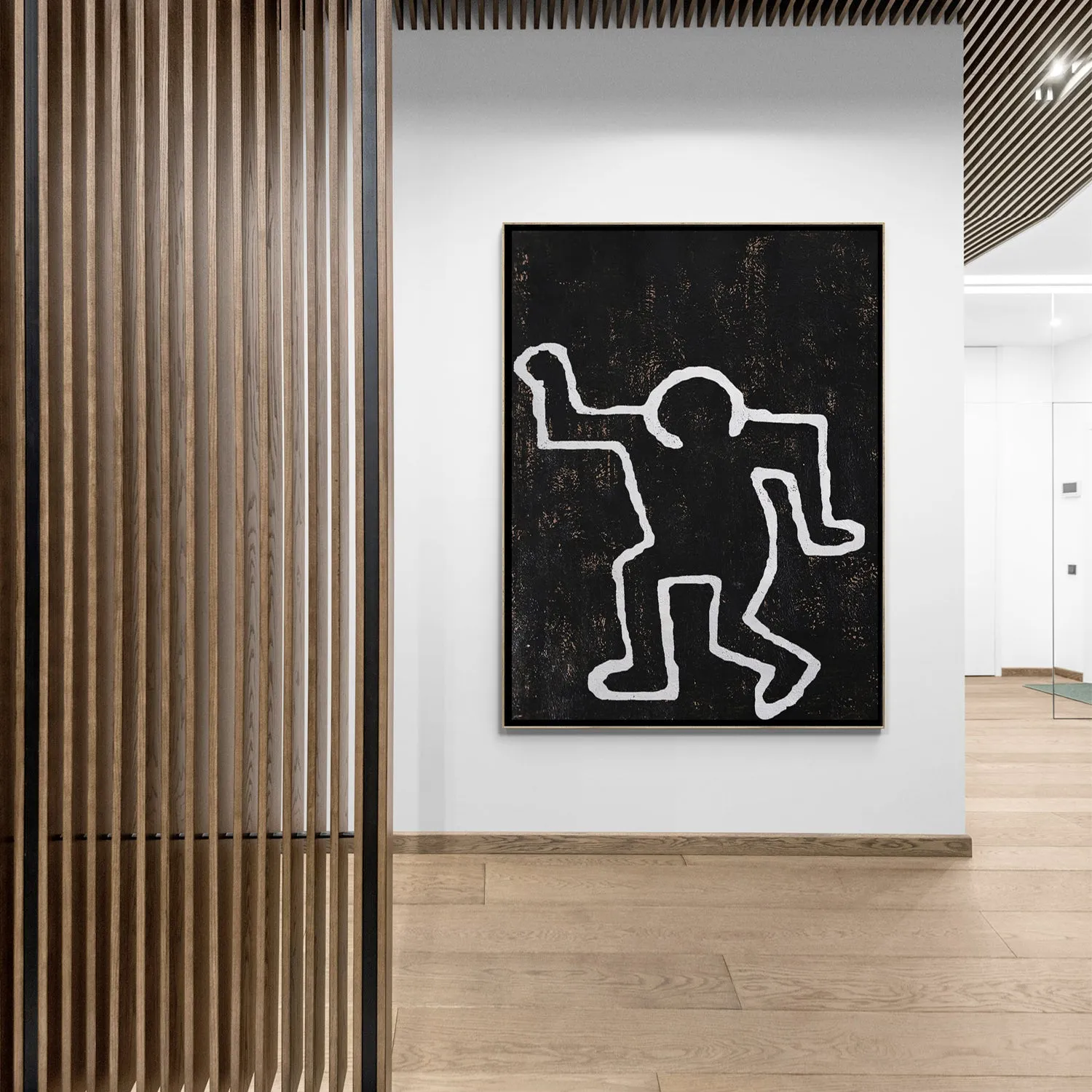 Vertical Abstract Dancing Man Painting H274V