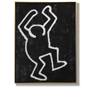 Vertical Abstract Dancing Man Painting H275V