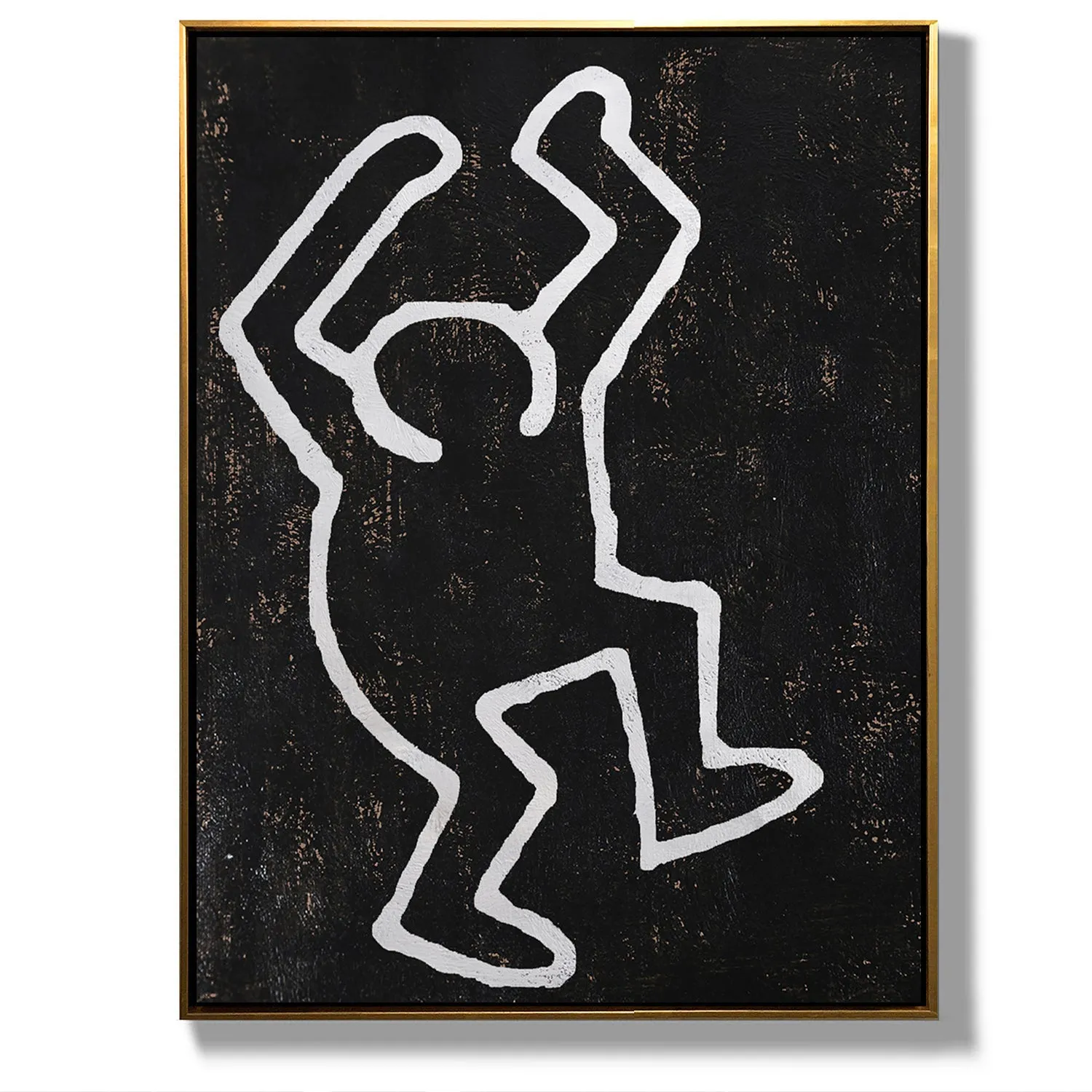 Vertical Abstract Dancing Man Painting H275V