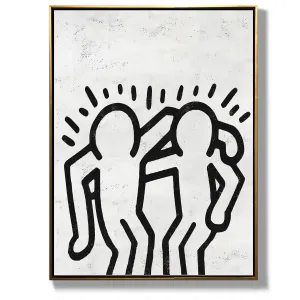 Vertical Abstract Dancing Man Painting H301V