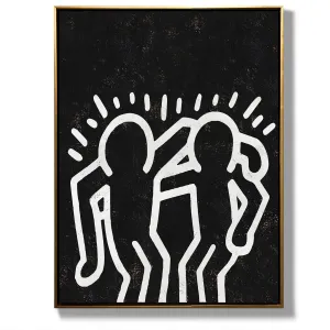 Vertical Abstract Dancing Man Painting H301VR