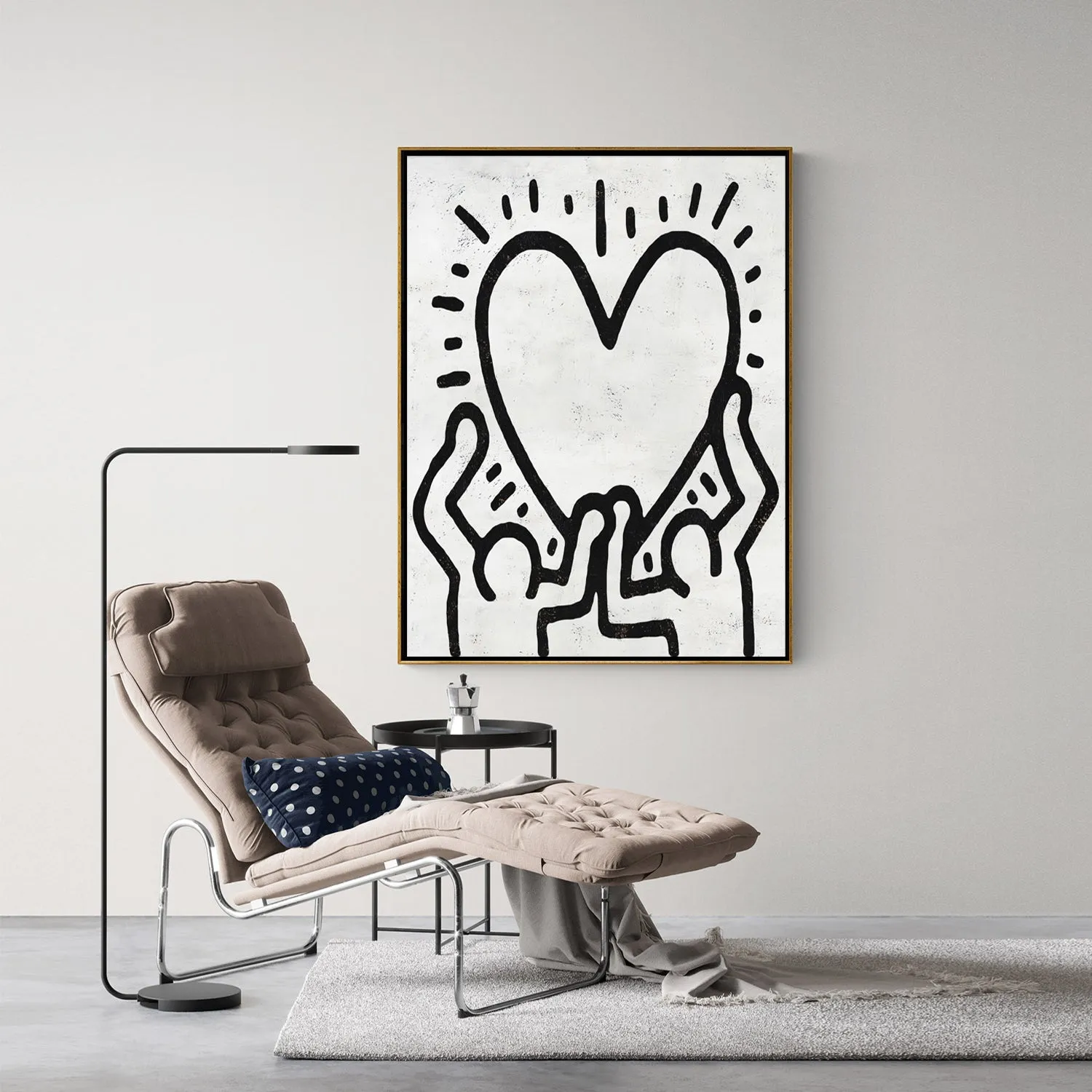 Vertical Abstract Dancing Man Painting H302V