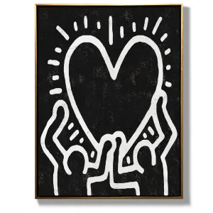 Vertical Abstract Dancing Man Painting H302VR