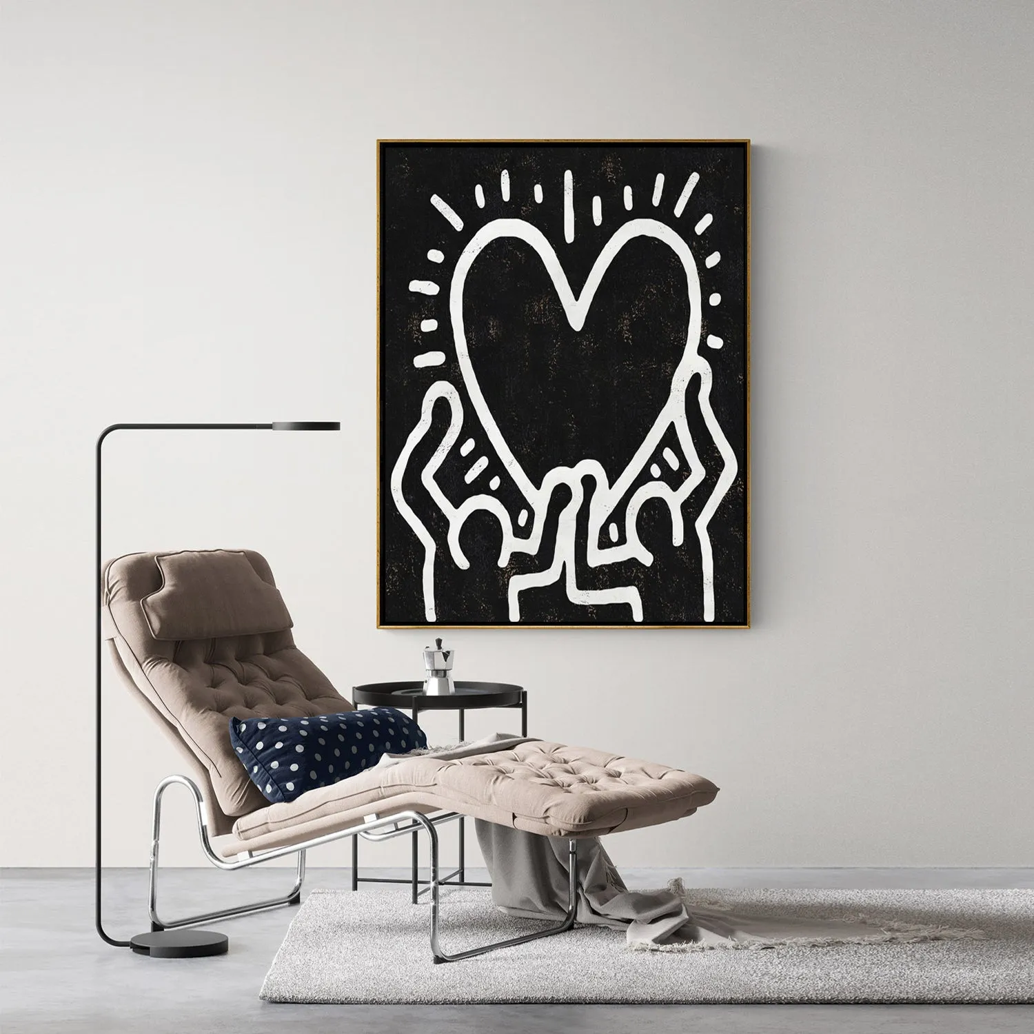 Vertical Abstract Dancing Man Painting H302VR