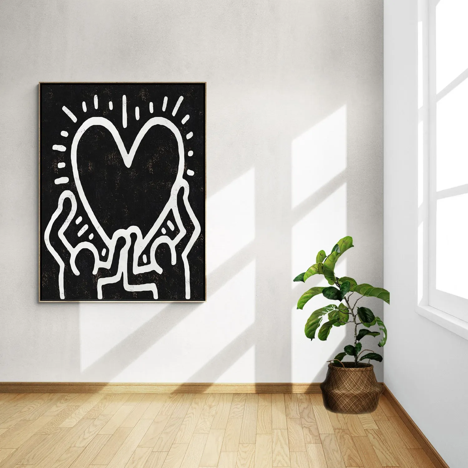 Vertical Abstract Dancing Man Painting H302VR