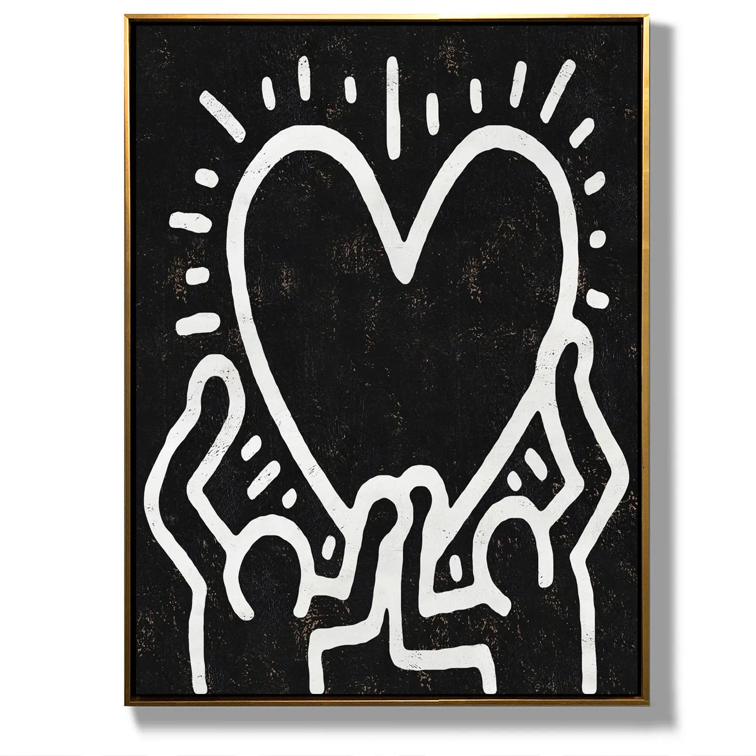 Vertical Abstract Dancing Man Painting H302VR