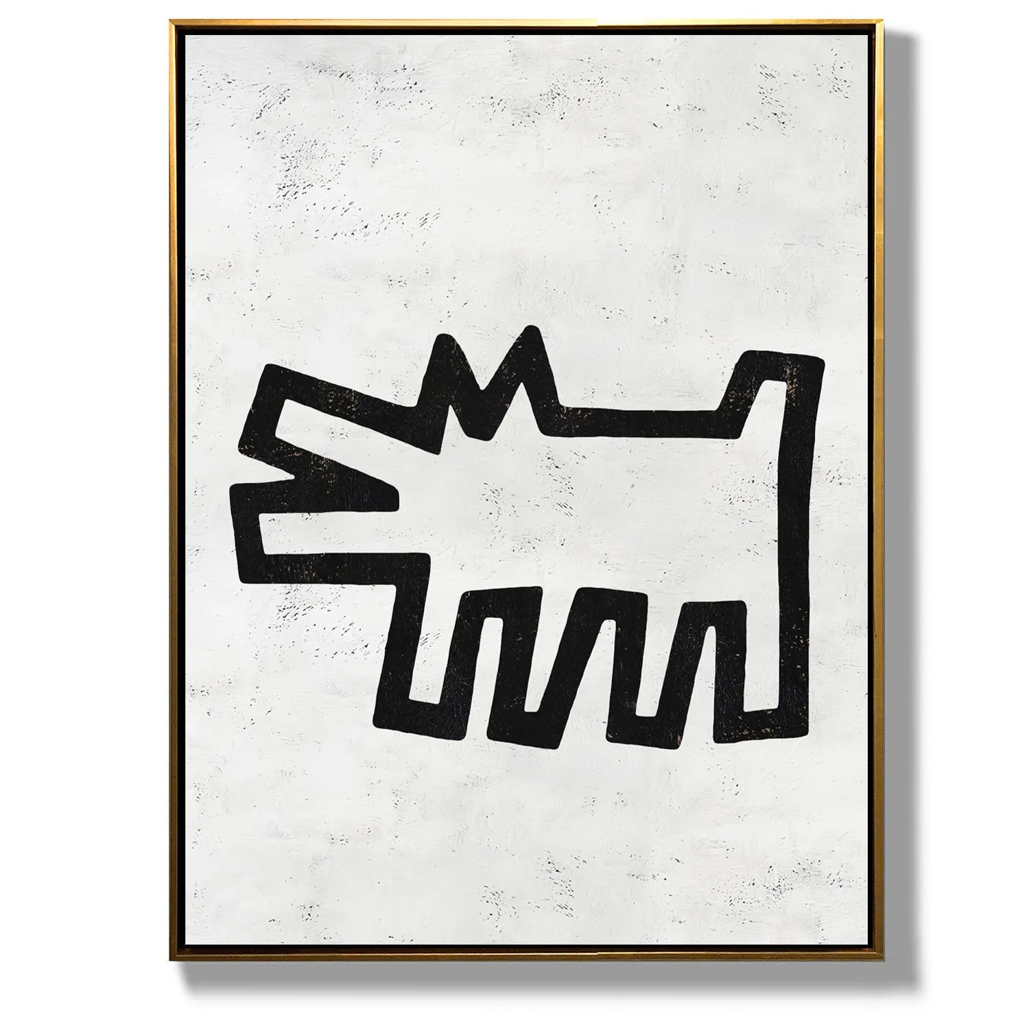 Vertical Abstract Dancing Man Painting H303V