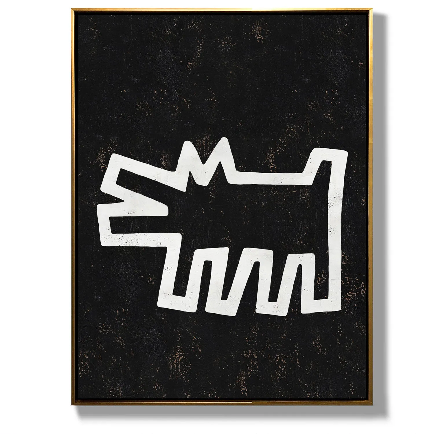 Vertical Abstract Dancing Man Painting H303VR