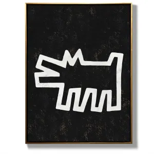 Vertical Abstract Dancing Man Painting H303VR