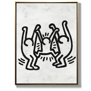 Vertical Abstract Dancing Man Painting H305V