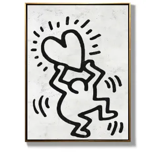 Vertical Abstract Dancing Man Painting H306V