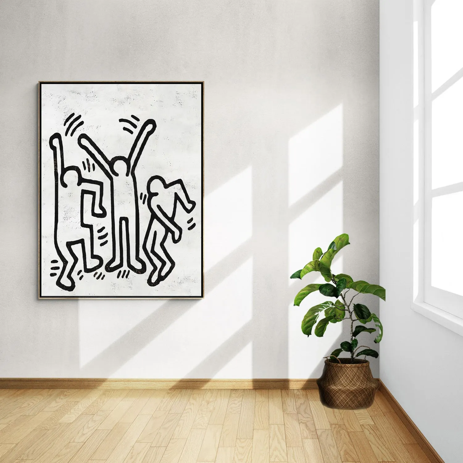 Vertical Abstract Dancing Man Painting H310V