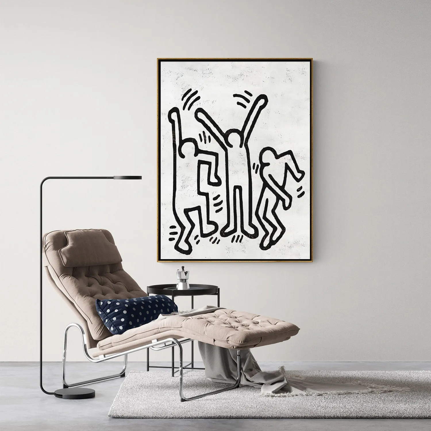 Vertical Abstract Dancing Man Painting H310V