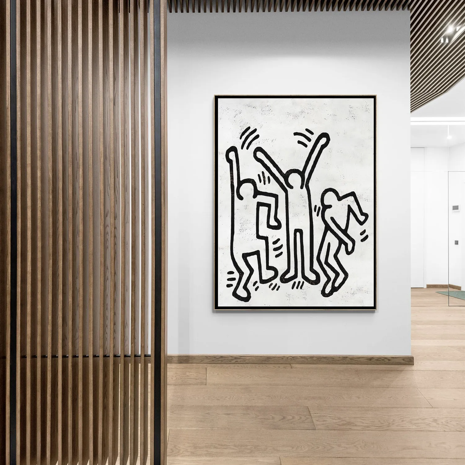 Vertical Abstract Dancing Man Painting H310V