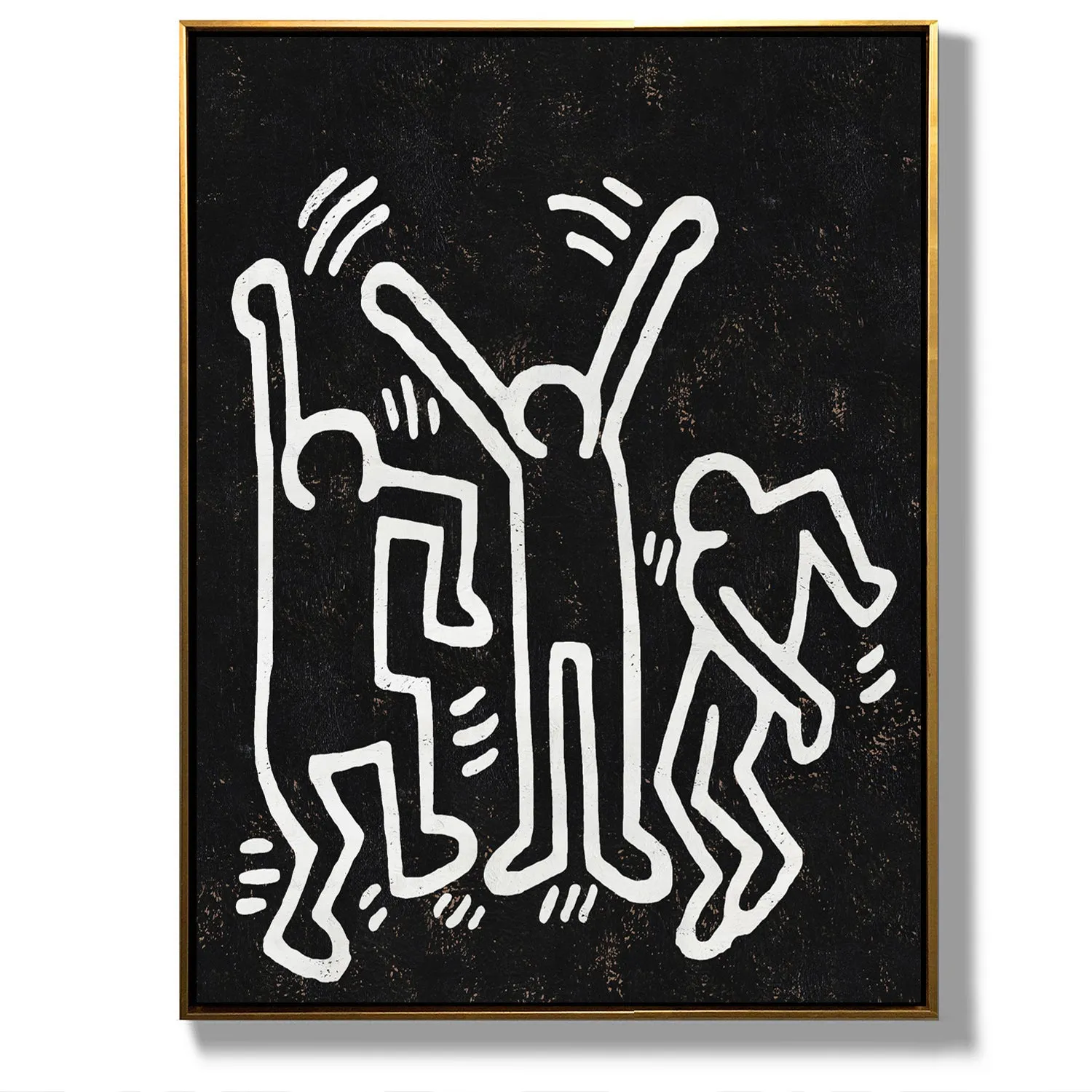 Vertical Abstract Dancing Man Painting H310VR