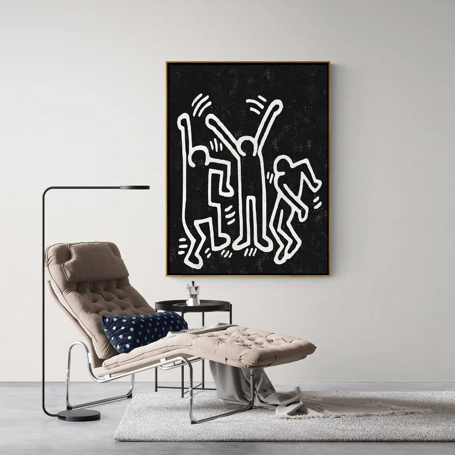 Vertical Abstract Dancing Man Painting H310VR