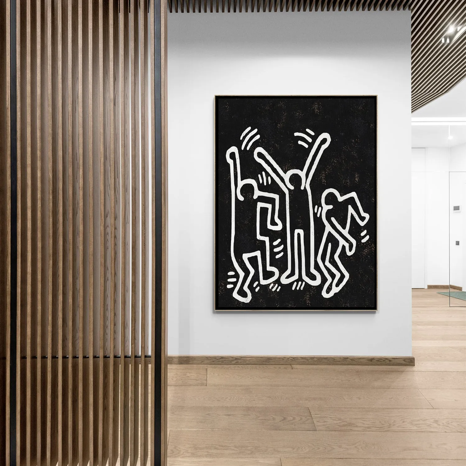 Vertical Abstract Dancing Man Painting H310VR
