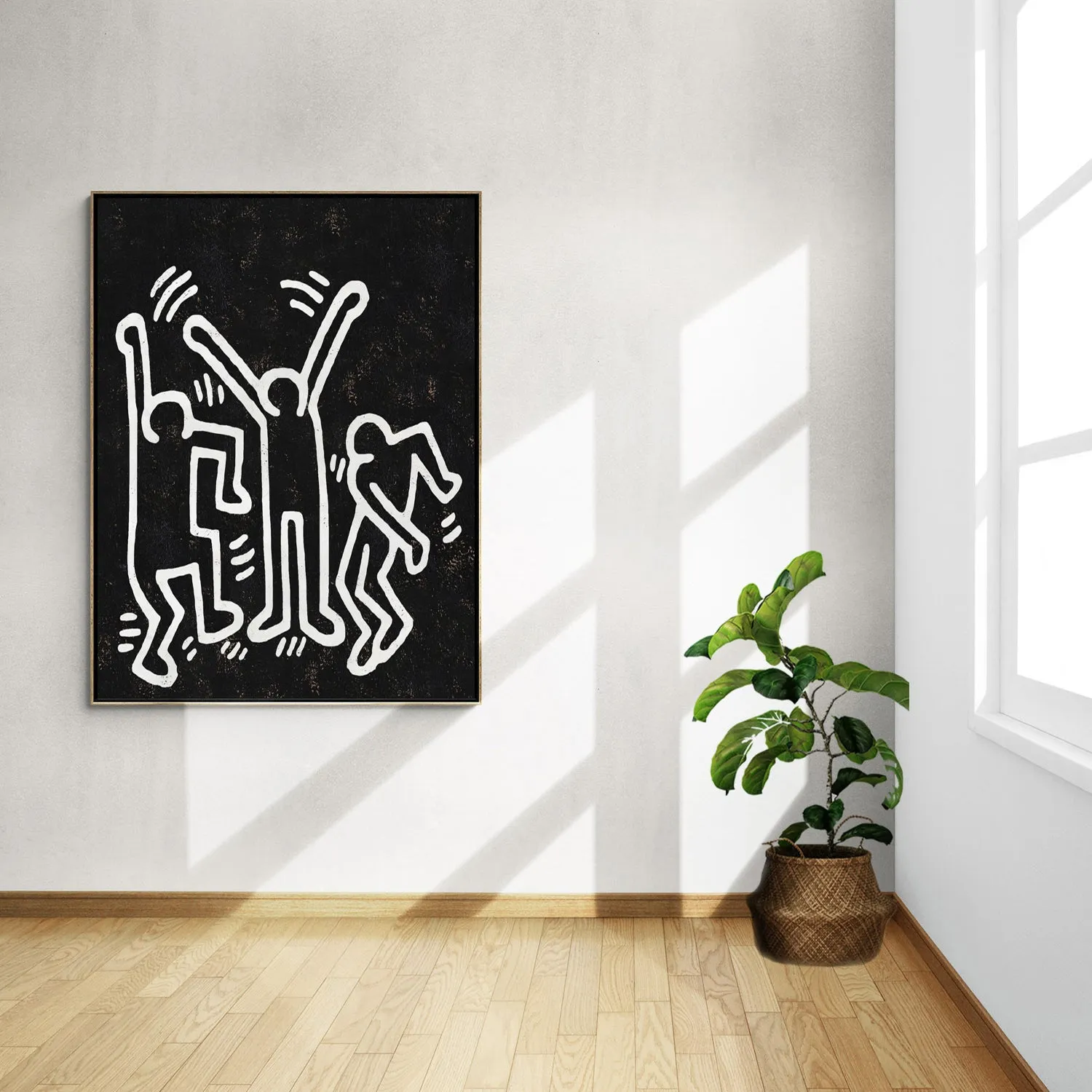 Vertical Abstract Dancing Man Painting H310VR