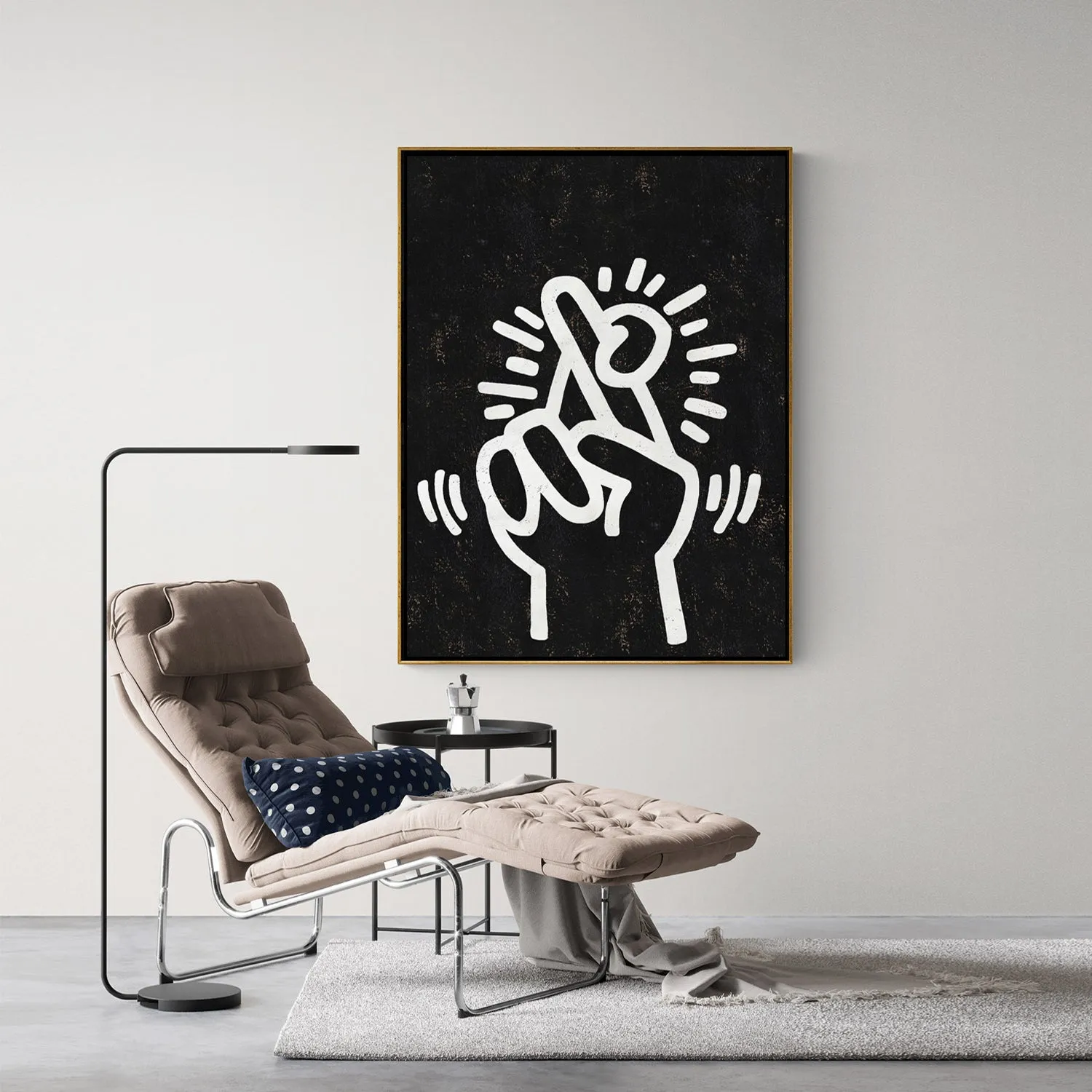 Vertical Abstract Dancing Man Painting H311VR
